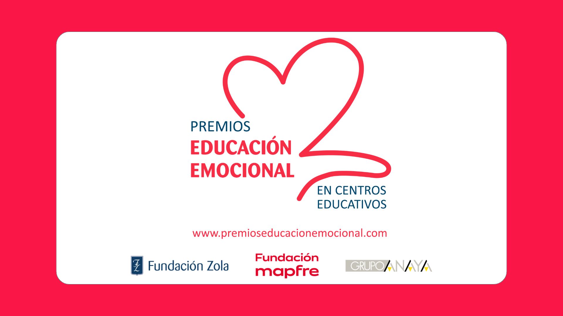 PREMIOS EDUCACIÓN EMOCIONAL PARA CENTROS EDUCATIVOS
